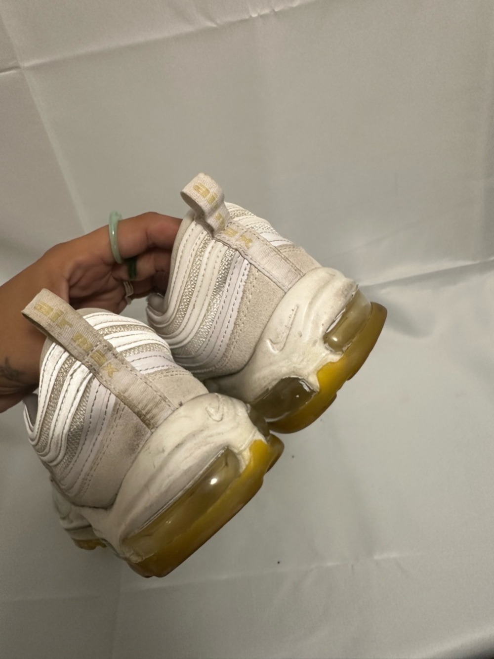 Nike Air Max 97 “White Gum” Sneakers Mens Size 12 - Picture 5 of 8